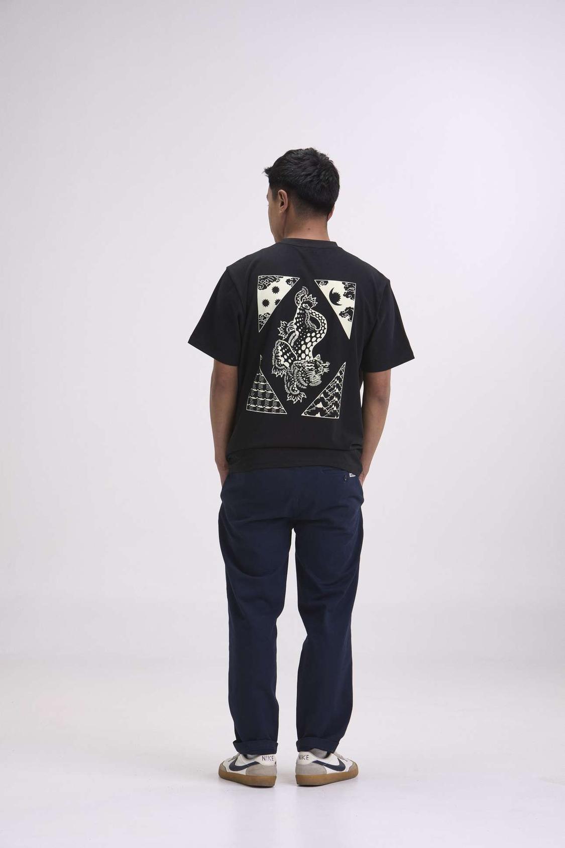 Arniko Mustang T-Shirt Black Unisex Bio-Baumwolle schwarz